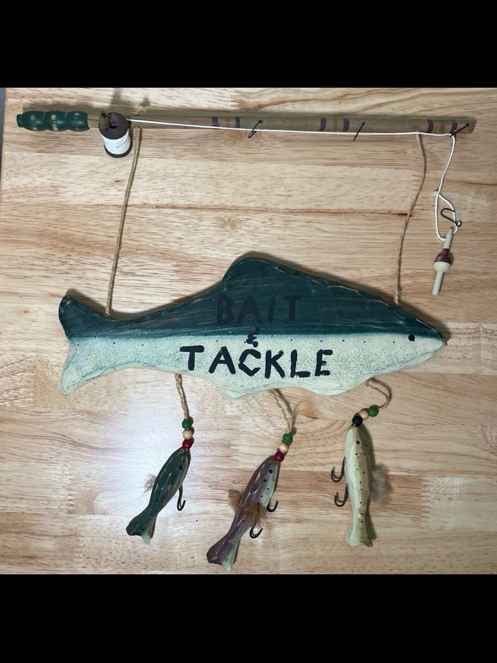 Fishing Bait & Tackle Decor Sign Bathroom Father’s Day